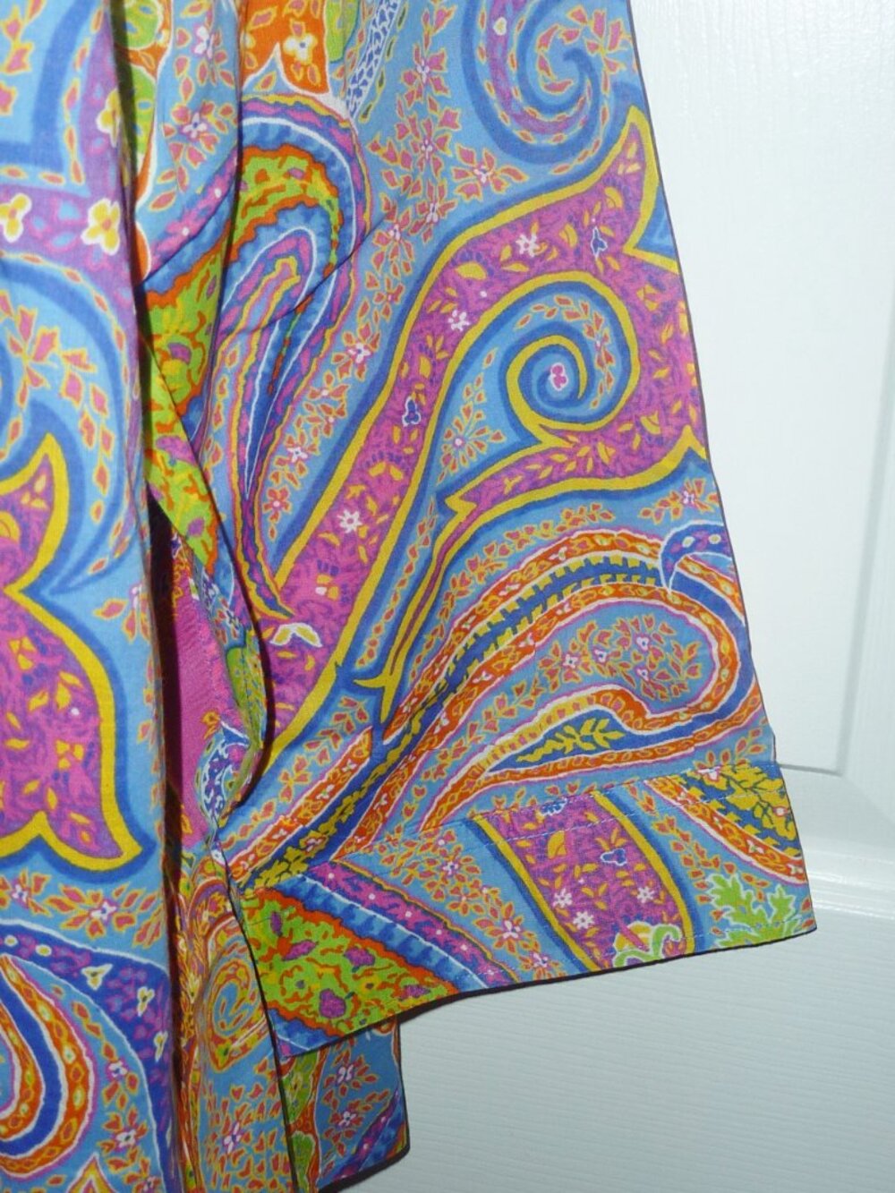 Mint! Lauren Ralph Lauren Polo Ladies Button Down Paisley Blouse 3X - Picture 4 of 6